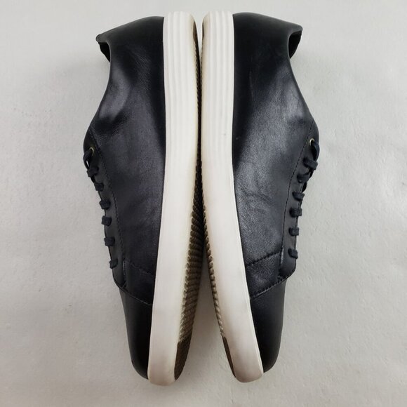 Cole Haan Grand Crosscourt II Shoe Mens 13 Black Leather Lace Up Casual Sneaker - Picture 5 of 11